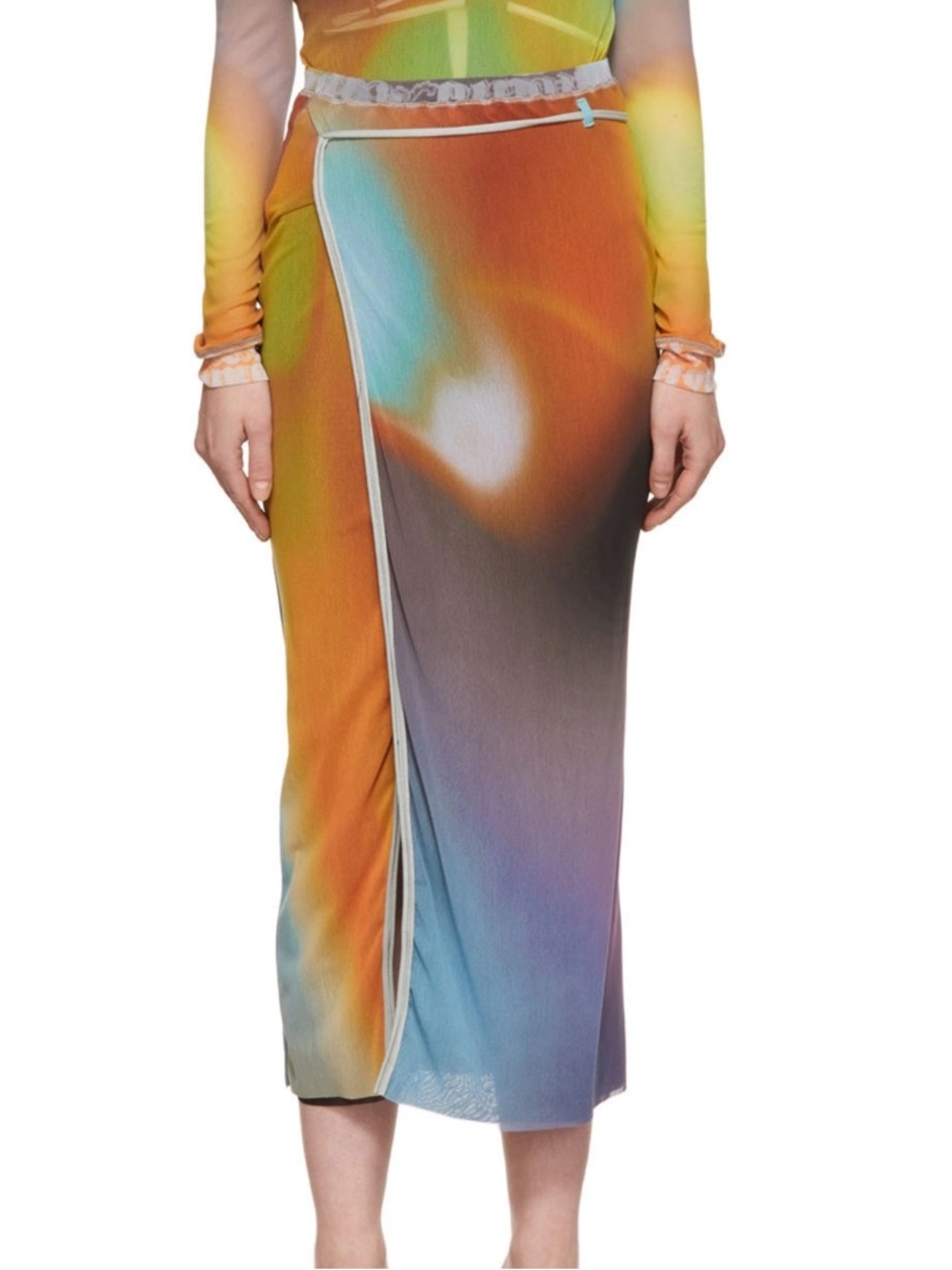 Ottolinger Exclusive Multicolor Nylon Mesh Skirt